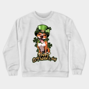 Pit Bull St Patricks Day Cute Leprechaun Dog Crewneck Sweatshirt